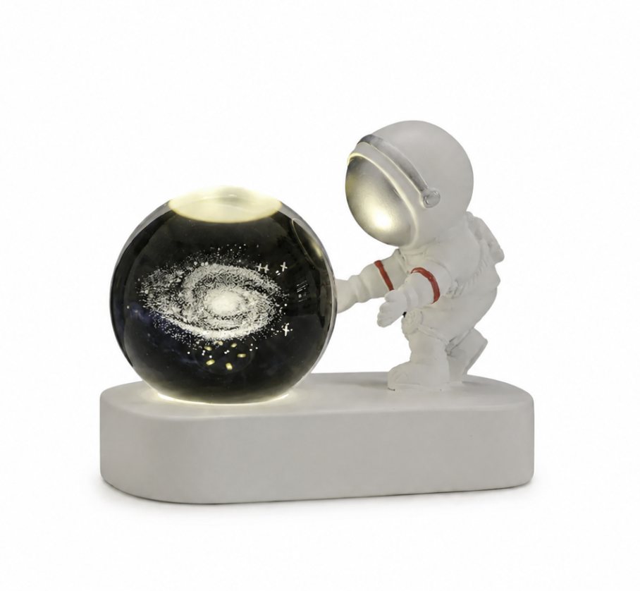 Brezaire Astronaut Galaxy Crystal Ball Lamp