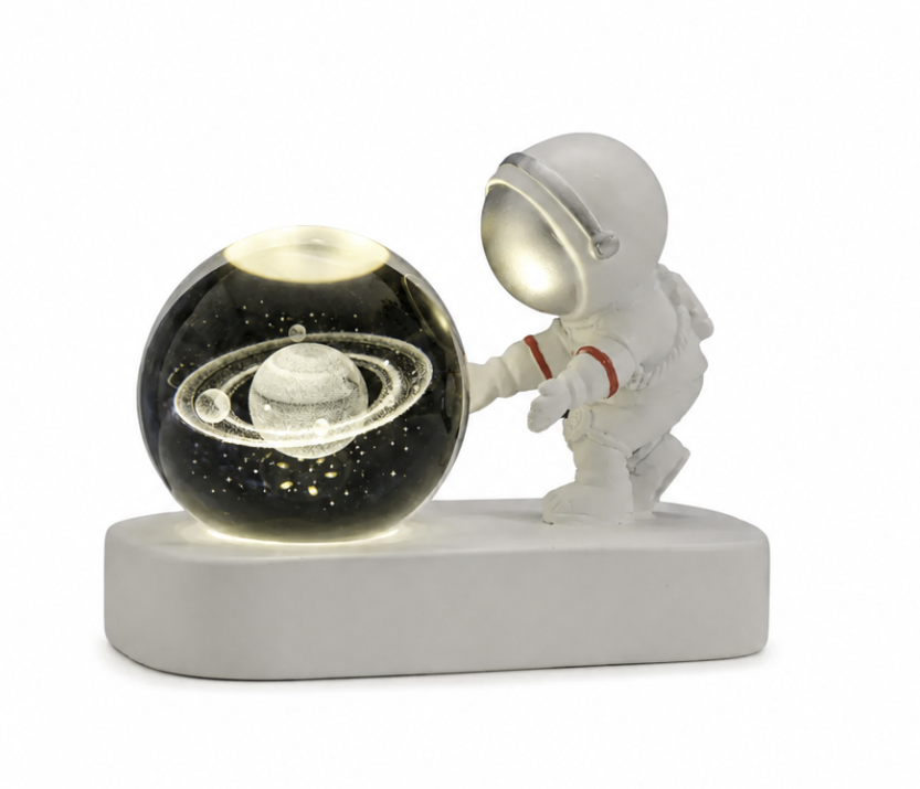 Brezaire Astronaut Galaxy Crystal Ball Lamp