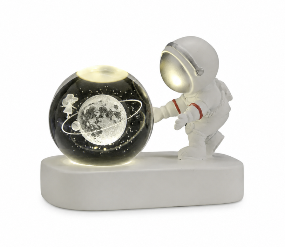 Brezaire Astronaut Galaxy Crystal Ball Lamp